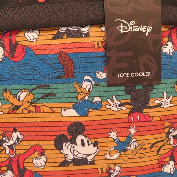 Cooler Bag Large Soft Insulated Tote Mickey Mouse Donald Duck Pluto Picnic Time - Picture 5 of 12